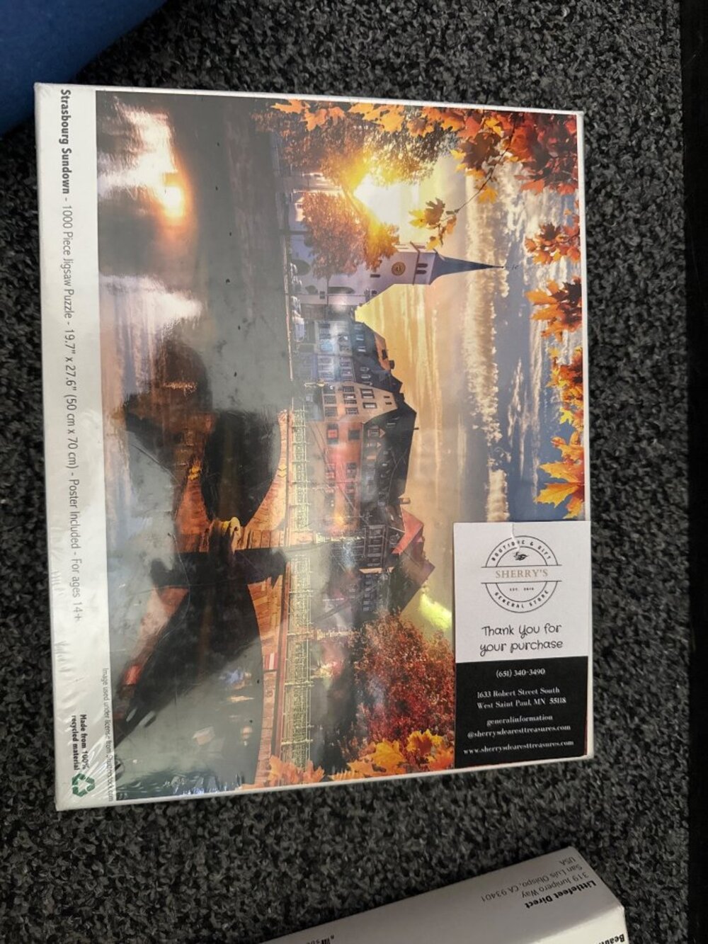 Stunning Scenery 1000 Piece Jigsaw Puzzle By Mega Puzzles - Autumn Sunset Citysc - Picture 3 of 5